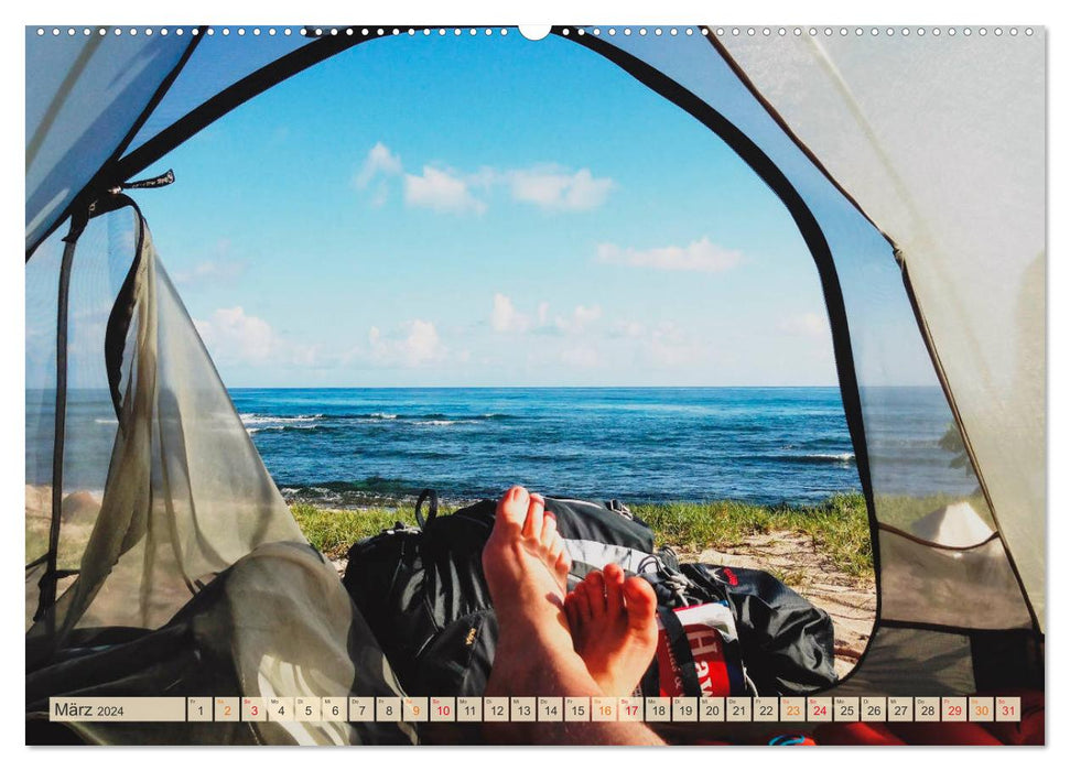 Let's start Camping (CALVENDO Premium Wandkalender 2024)