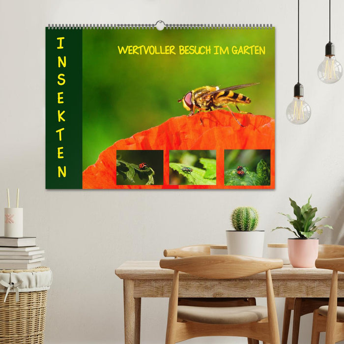 Insekten - wertvolle Gäste im Garten (CALVENDO Wandkalender 2024)