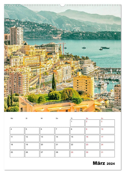 Monaco - Fürstentum an der Côte d'Azur (CALVENDO Premium Wandkalender 2024)