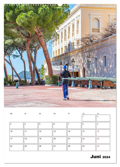 Monaco - Fürstentum an der Côte d'Azur (CALVENDO Premium Wandkalender 2024)