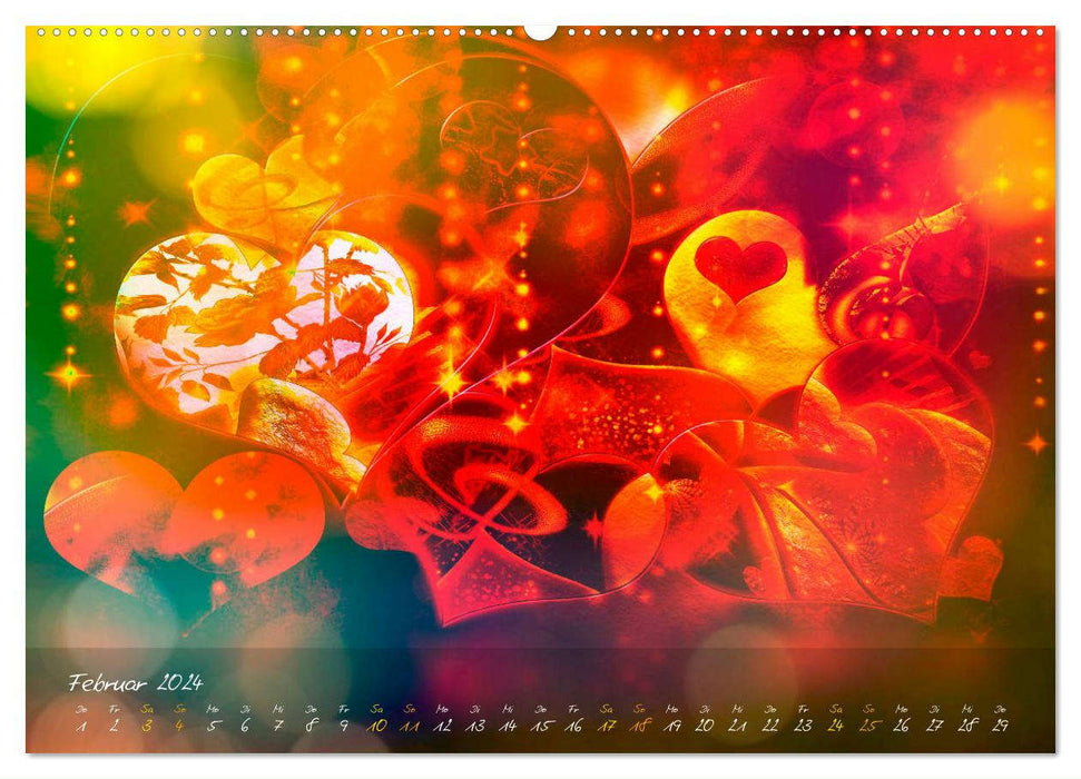 Liebe macht bunt (CALVENDO Premium Wandkalender 2024)