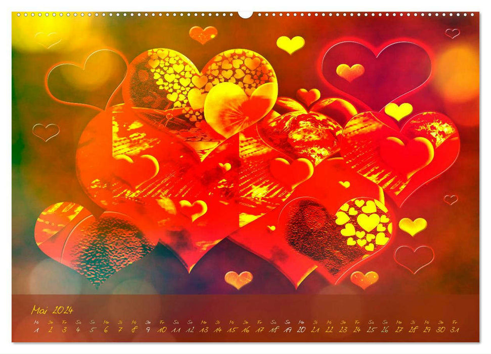 Liebe macht bunt (CALVENDO Premium Wandkalender 2024)
