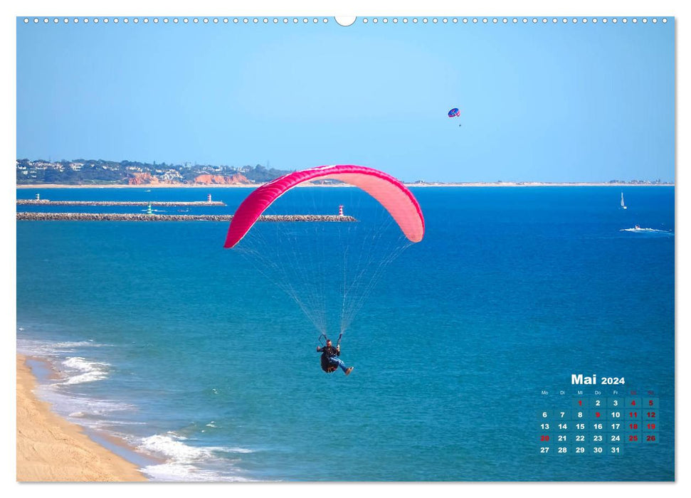 Die Lust am Paragliding (CALVENDO Wandkalender 2024)