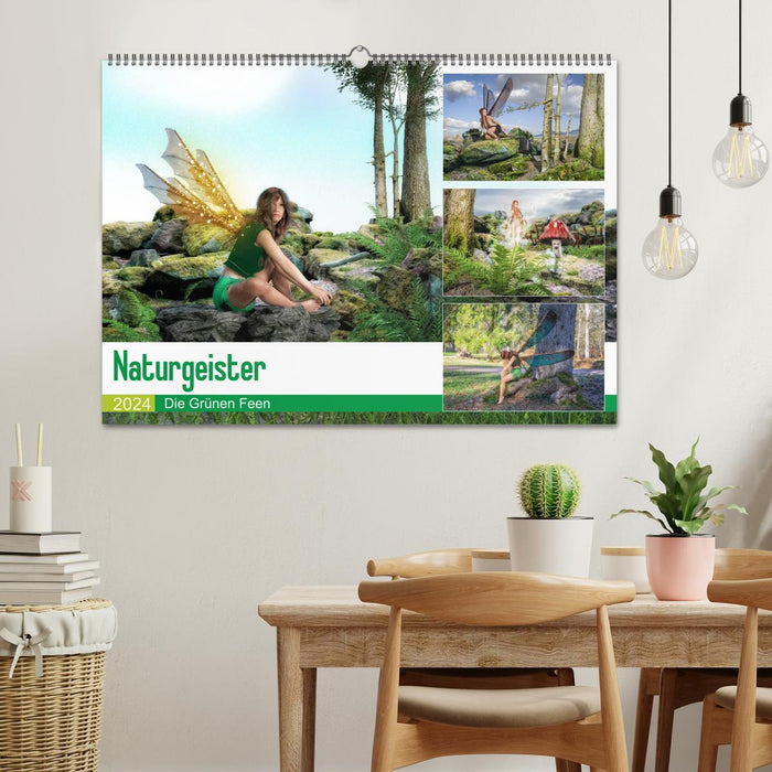 Naturgeister Die Grünen Feen (CALVENDO Wandkalender 2024)