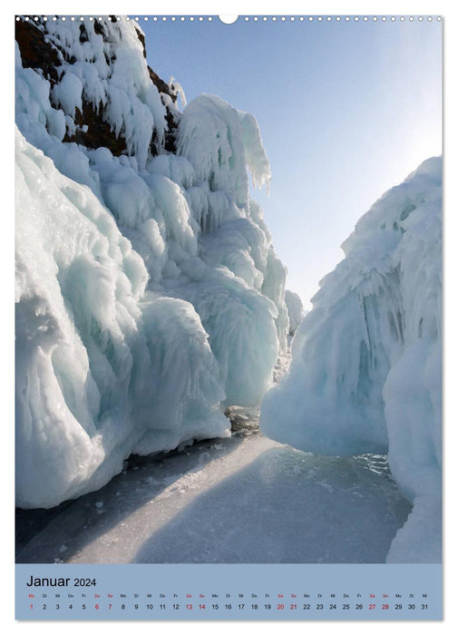 Baikalsee- kuriose Eiswelt (CALVENDO Wandkalender 2024)
