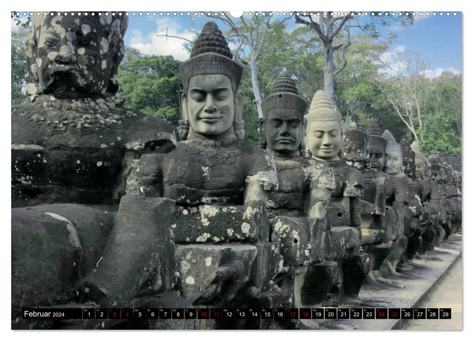Angkor - Mythos im Reich der Khmer (CALVENDO Premium Wandkalender 2024)