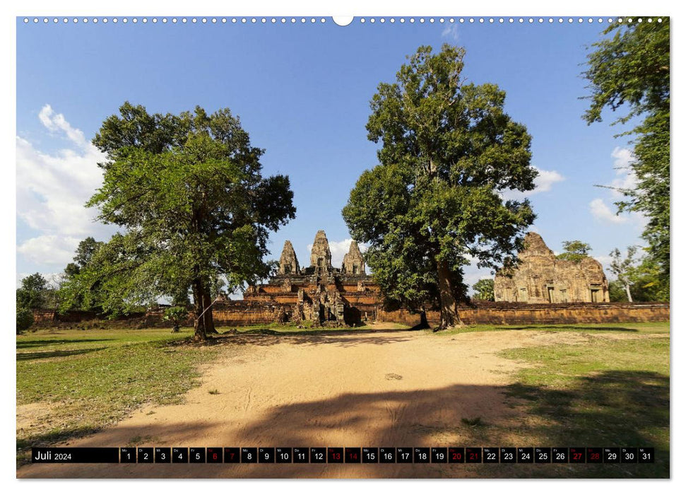 Angkor - Mythos im Reich der Khmer (CALVENDO Premium Wandkalender 2024)