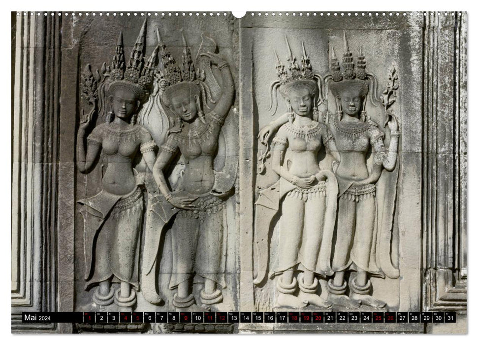 Angkor - Mythos im Reich der Khmer (CALVENDO Wandkalender 2024)
