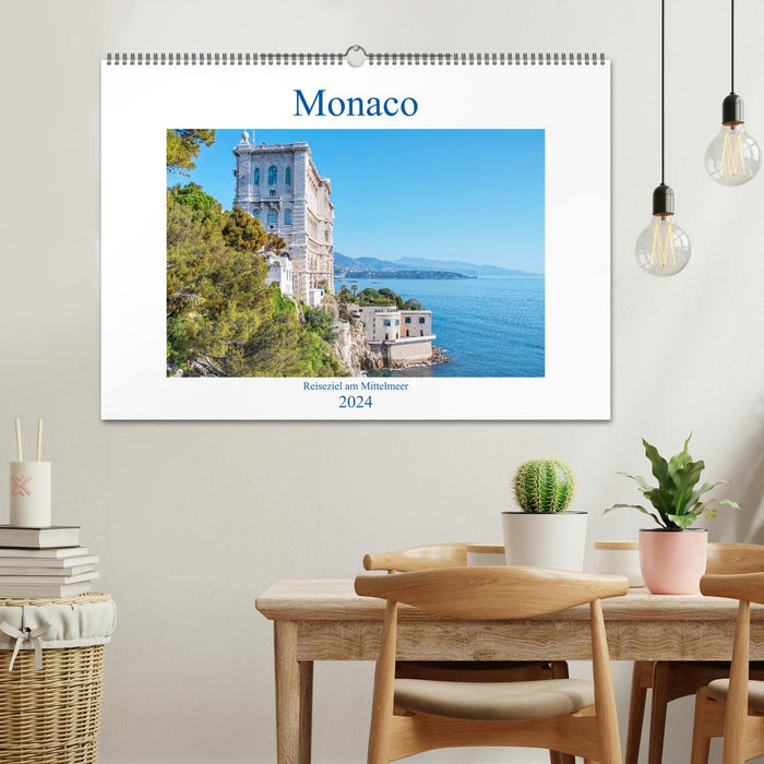 Monaco - Reiseziel am Mittelmeer (CALVENDO Wandkalender 2024)