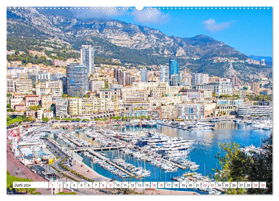 Monaco - Reiseziel am Mittelmeer (CALVENDO Wandkalender 2024)