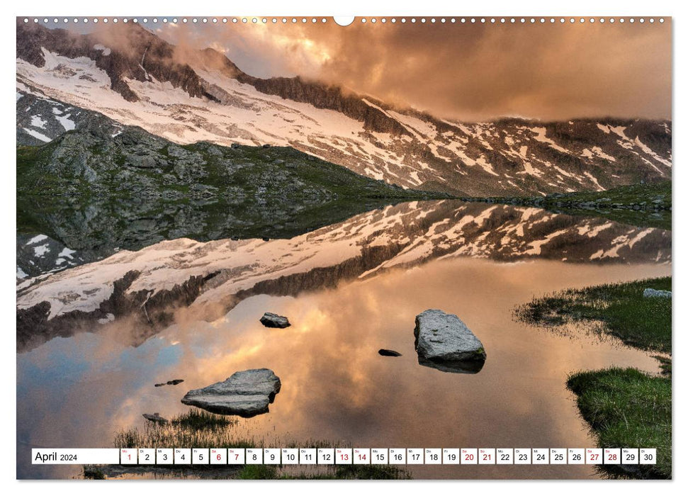 Alpen gespiegelt (CALVENDO Wandkalender 2024)