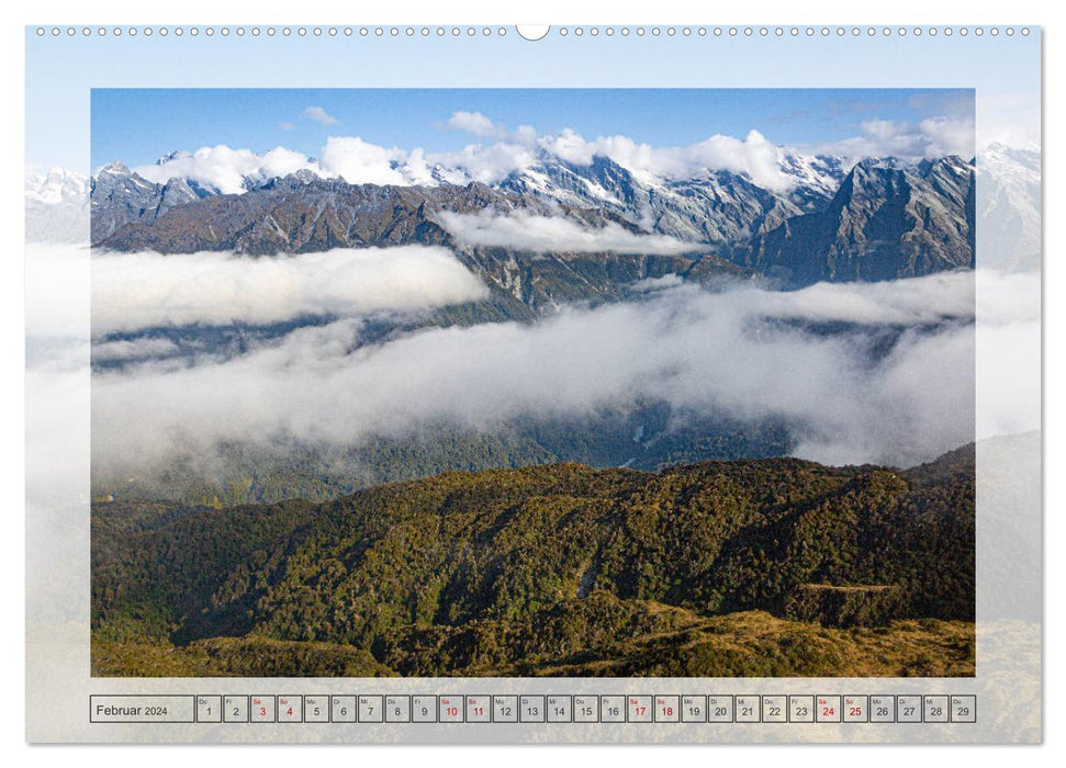 Neuseeland von oben (CALVENDO Premium Wandkalender 2024)