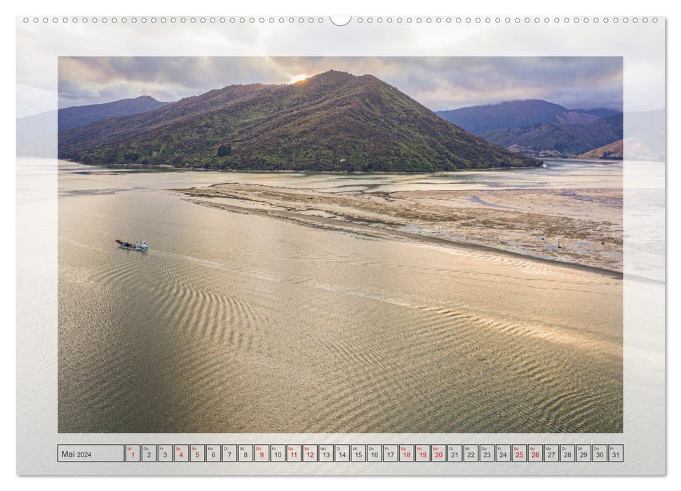 Neuseeland von oben (CALVENDO Premium Wandkalender 2024)