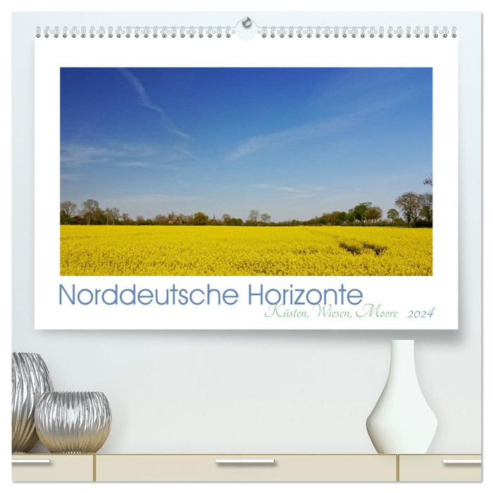Norddeutsche Horizonte. Küsten, Wiesen, Moore (CALVENDO Premium Wandkalender 2024)