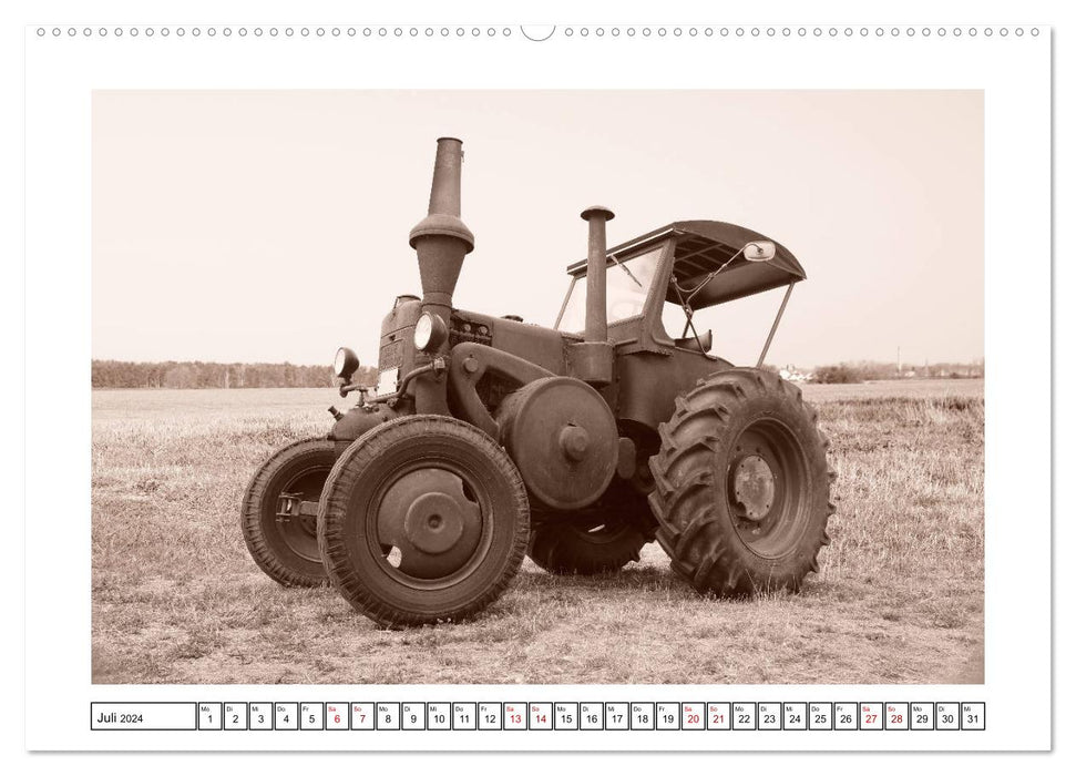 Von Lanz Bulldog bis Hanomag Traktor - Klassiker 1926 - 1975 (CALVENDO Premium Wandkalender 2024)