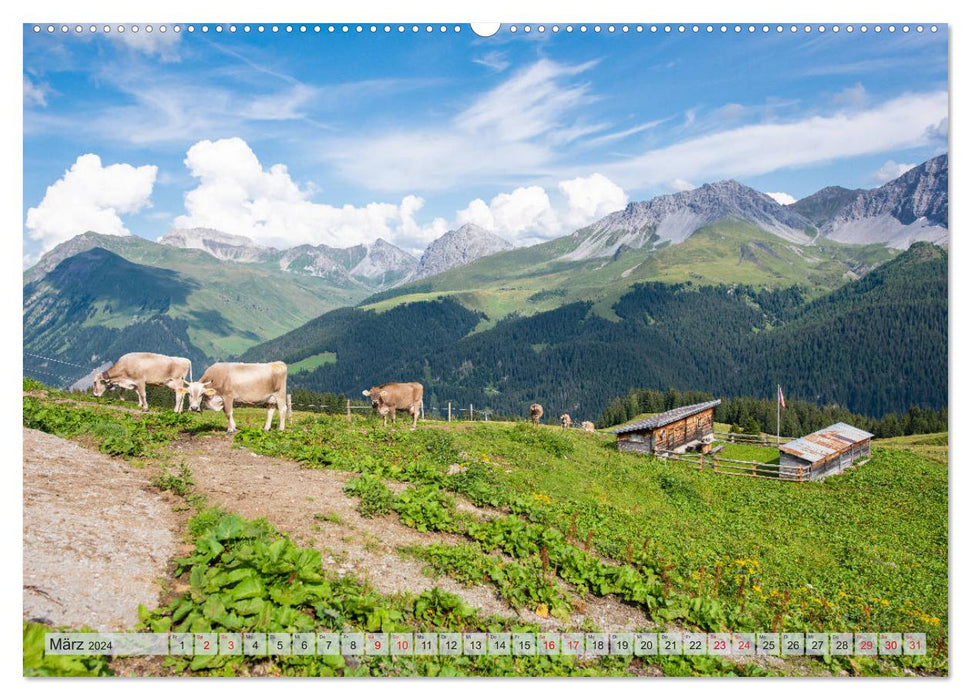 Arosa - Paysages de montagne à couper le souffle (Calvendo Premium Wall Calendar 2024) 