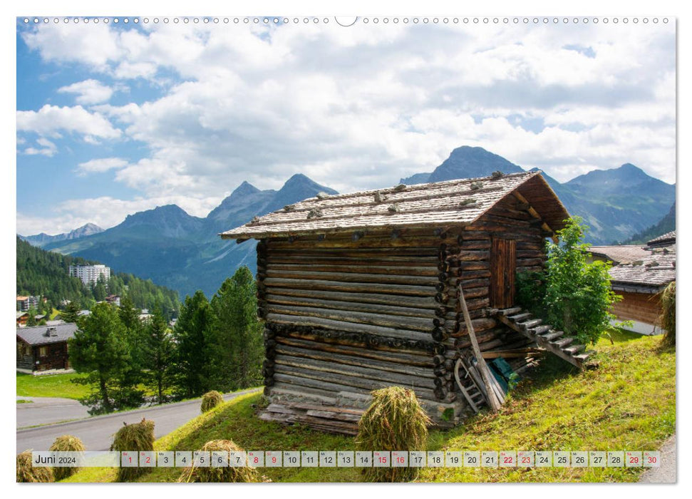 Arosa - Paysages de montagne à couper le souffle (Calendrier mural CALVENDO 2024) 