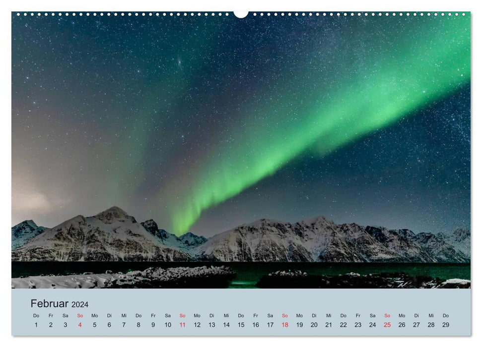 Norvège – Mythe des aurores boréales (Calvendo Premium Calendrier mural 2024) 