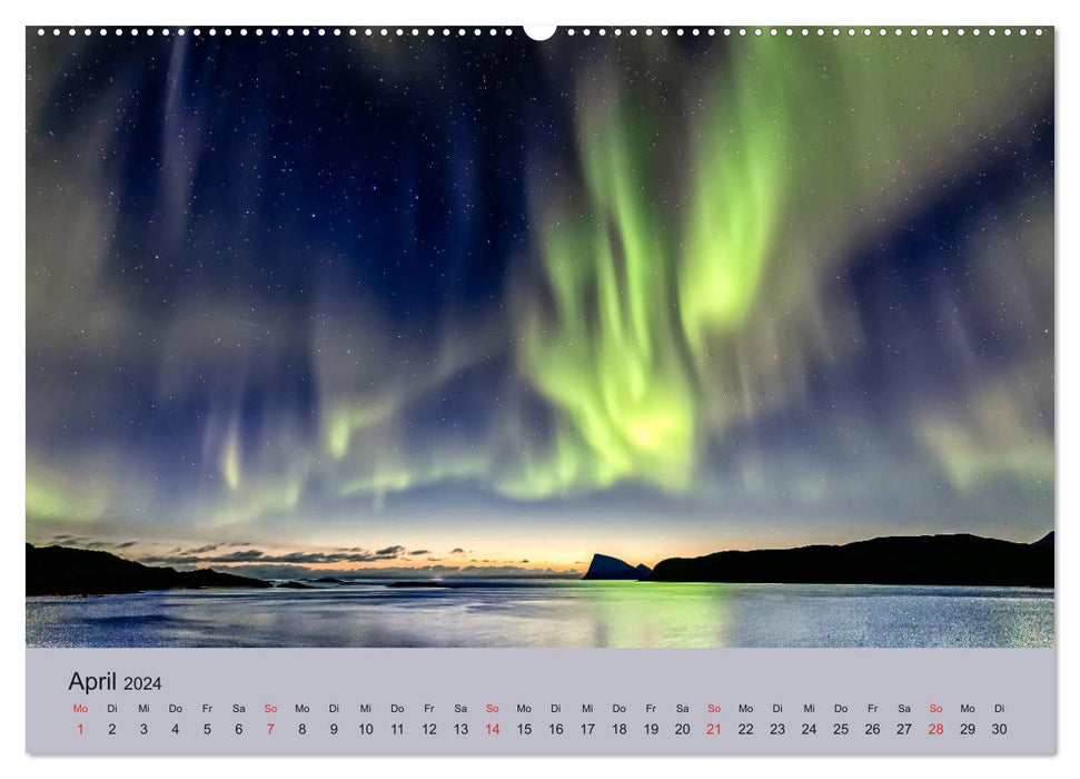 Norvège – Mythe des aurores boréales (Calvendo Premium Calendrier mural 2024) 