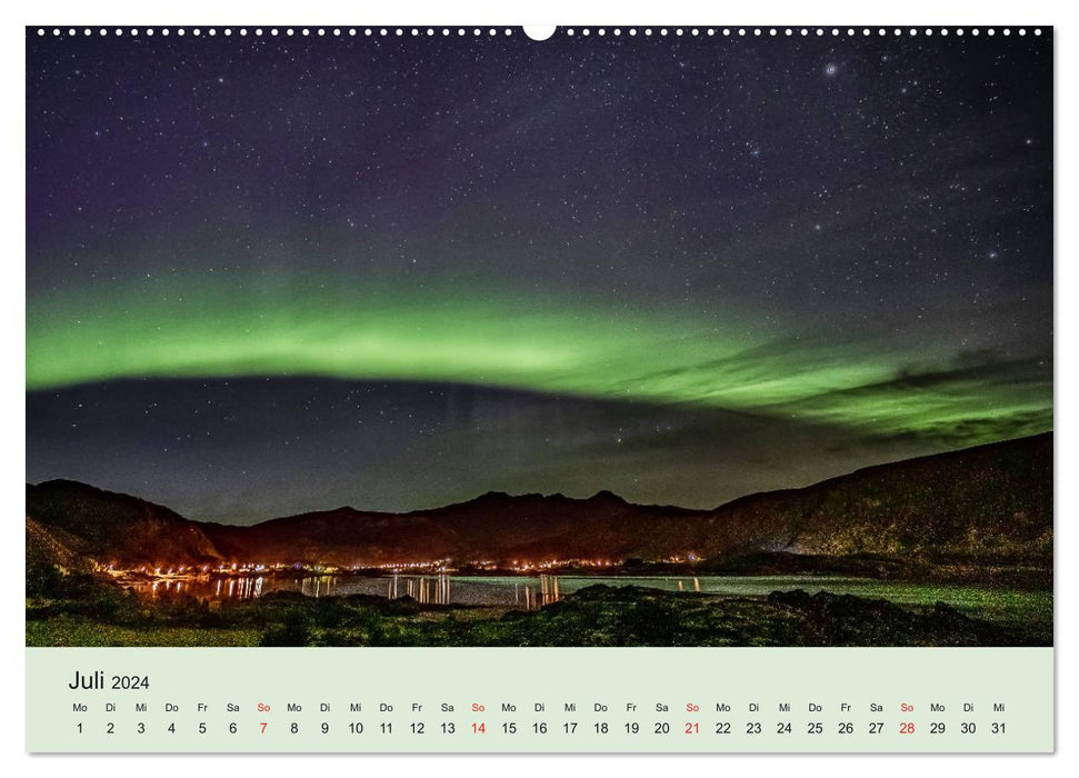 Norvège – Mythe des aurores boréales (Calvendo Premium Calendrier mural 2024) 