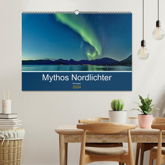 Norvège - Mythe des aurores boréales (calendrier mural CALVENDO 2024) 