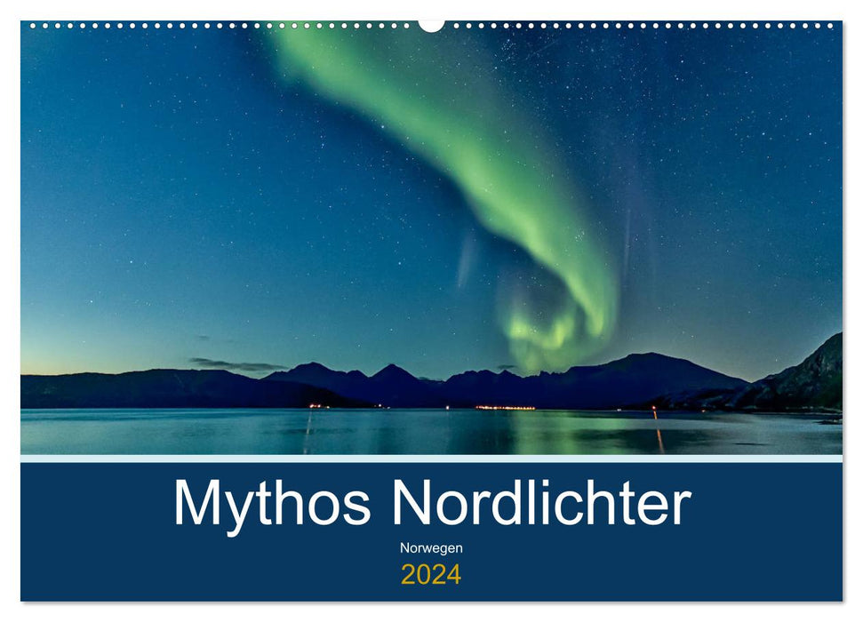 Norvège - Mythe des aurores boréales (calendrier mural CALVENDO 2024) 