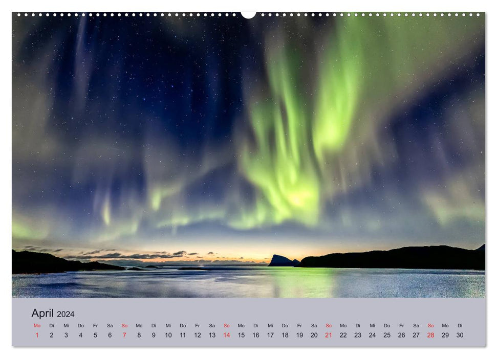 Norvège - Mythe des aurores boréales (calendrier mural CALVENDO 2024) 