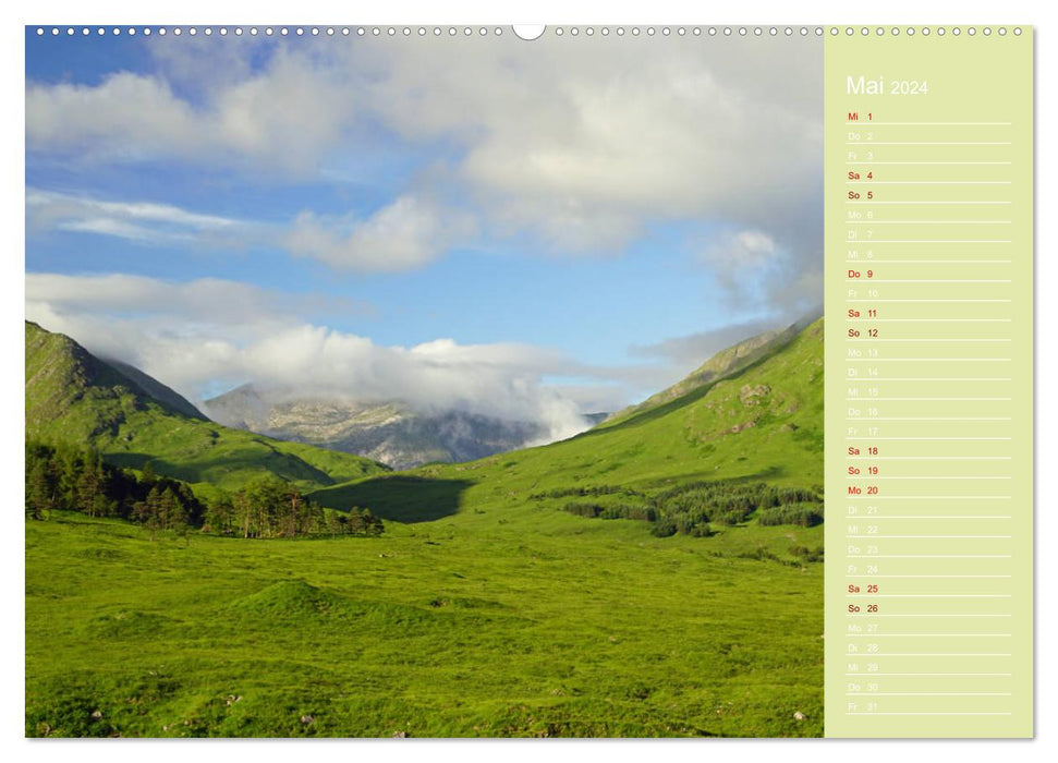 Faszination schottisches Hochland - Glen Coe und Glen Etive (CALVENDO Premium Wandkalender 2024)