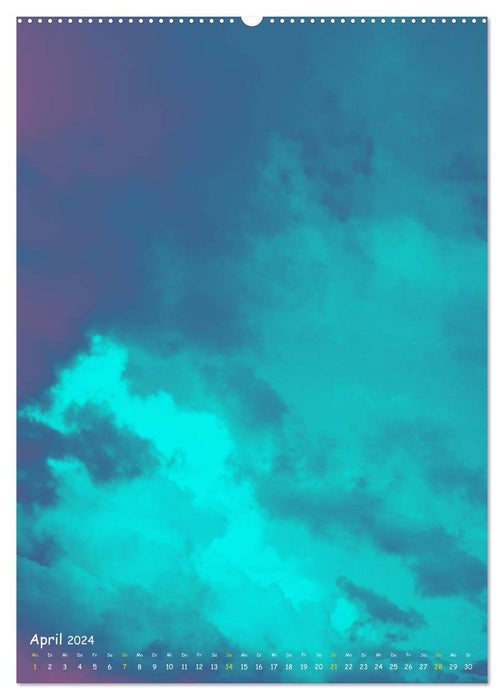 Aquarelle am Himmel (CALVENDO Wandkalender 2024)