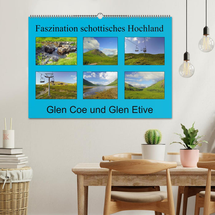 Faszination schottisches Hochland - Glen Coe und Glen Etive (CALVENDO Wandkalender 2024)