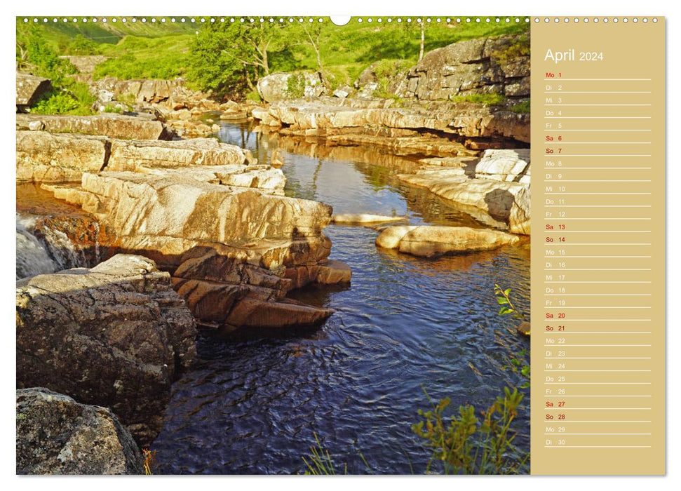 Faszination schottisches Hochland - Glen Coe und Glen Etive (CALVENDO Wandkalender 2024)
