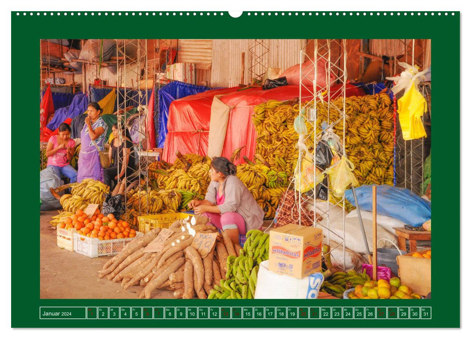 Bolivie – Impressions du marché (Calvendo Premium Wall Calendar 2024) 