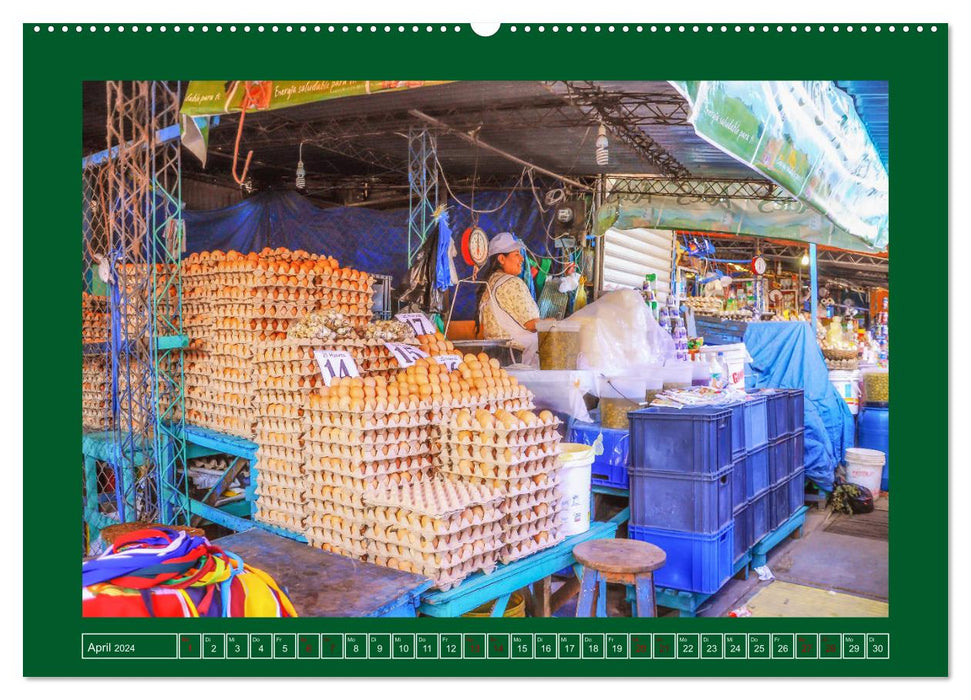 Bolivie – Impressions du marché (Calvendo Premium Wall Calendar 2024) 