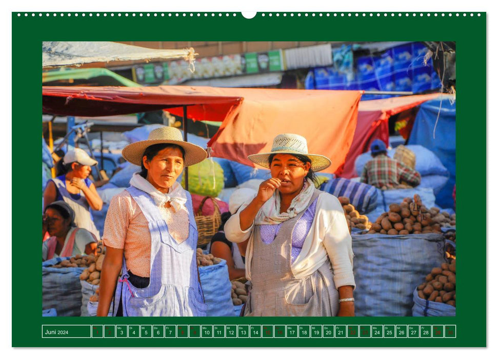 Bolivie – Impressions du marché (Calvendo Premium Wall Calendar 2024) 