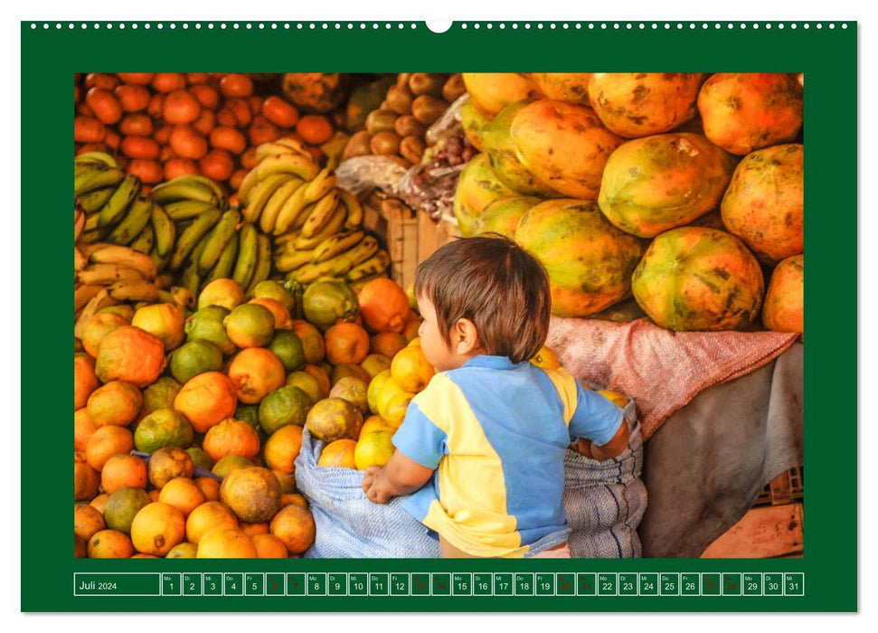 Bolivie – Impressions du marché (Calvendo Premium Wall Calendar 2024) 