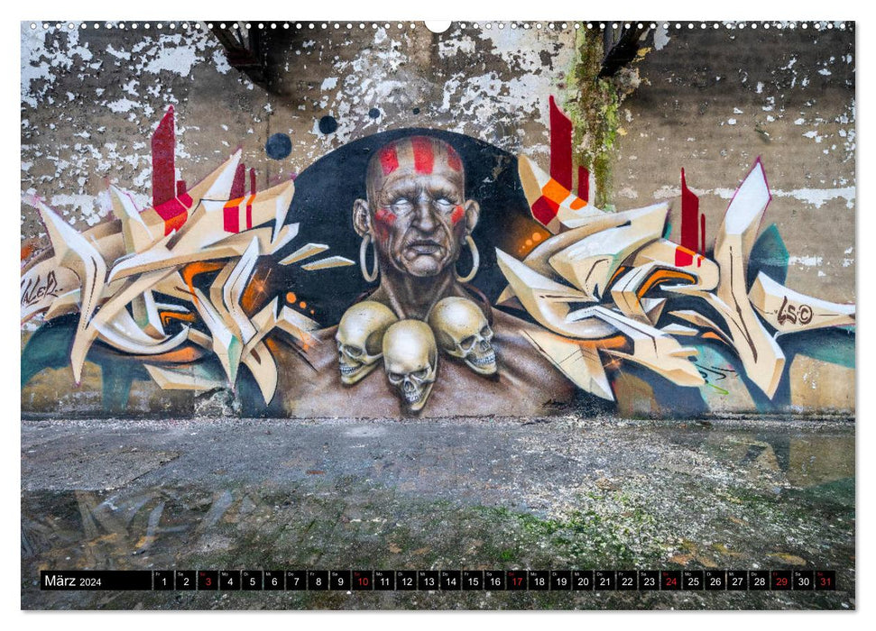 Die Welt der Streetart (CALVENDO Wandkalender 2024)