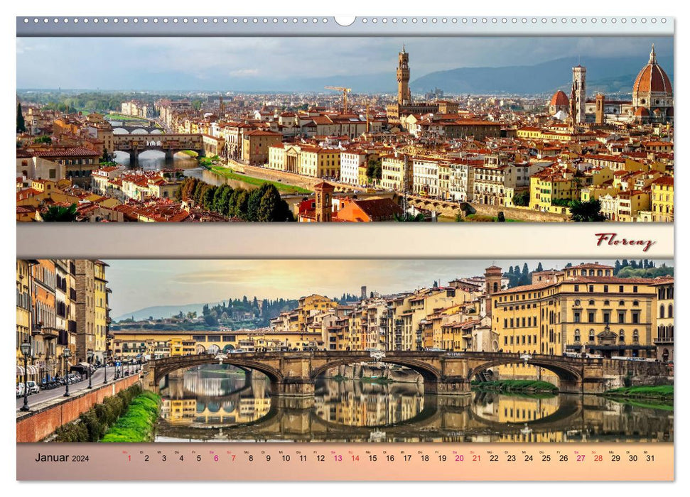 Faszinierende Städte, Panoramen (CALVENDO Premium Wandkalender 2024)