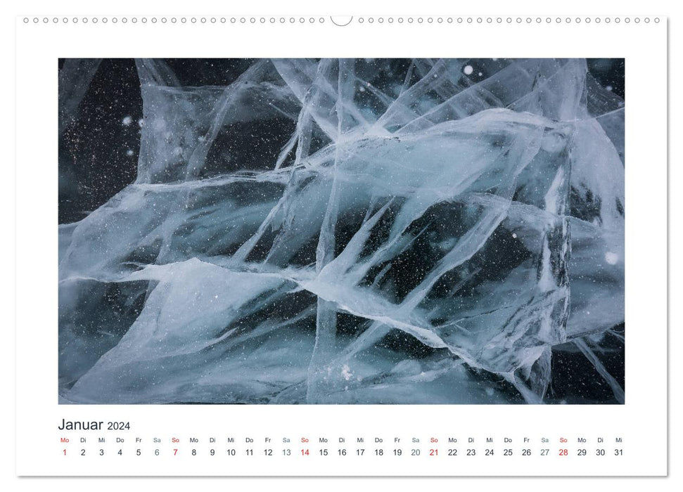 Baikalsee - Eis unter meinen Füßen (CALVENDO Premium Wandkalender 2024)