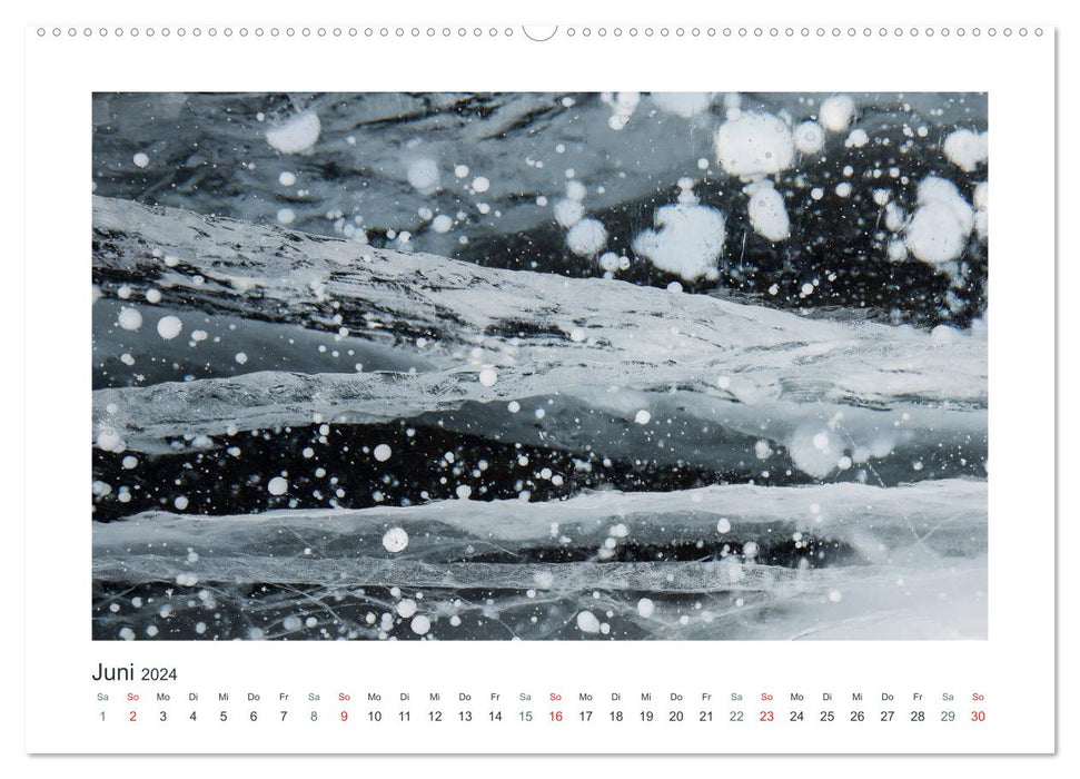 Baikalsee - Eis unter meinen Füßen (CALVENDO Premium Wandkalender 2024)