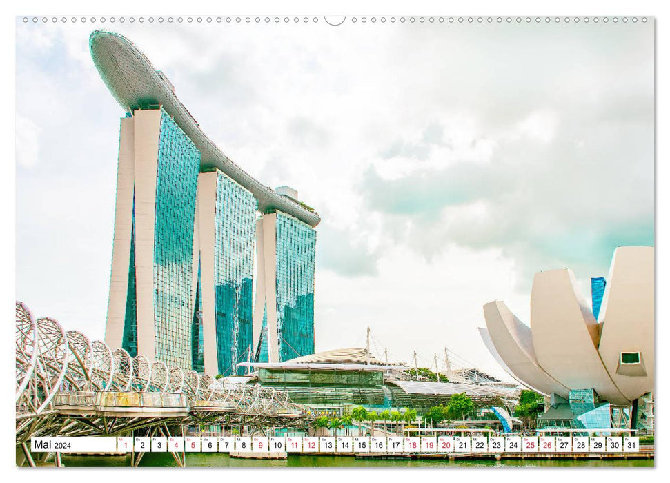 Singapur - faszinierende Stadt (CALVENDO Wandkalender 2024)
