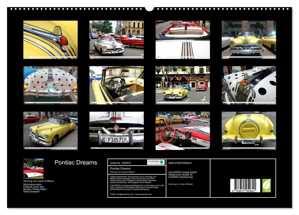 Pontiac Dreams - Chieftain Convertible Coupé 1952 (CALVENDO Premium Wandkalender 2024)