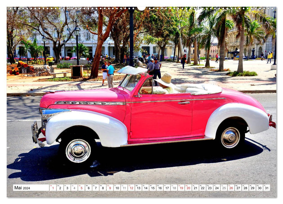 Chevy Dreams - Ein Traumcabrio in Kuba (CALVENDO Wandkalender 2024)