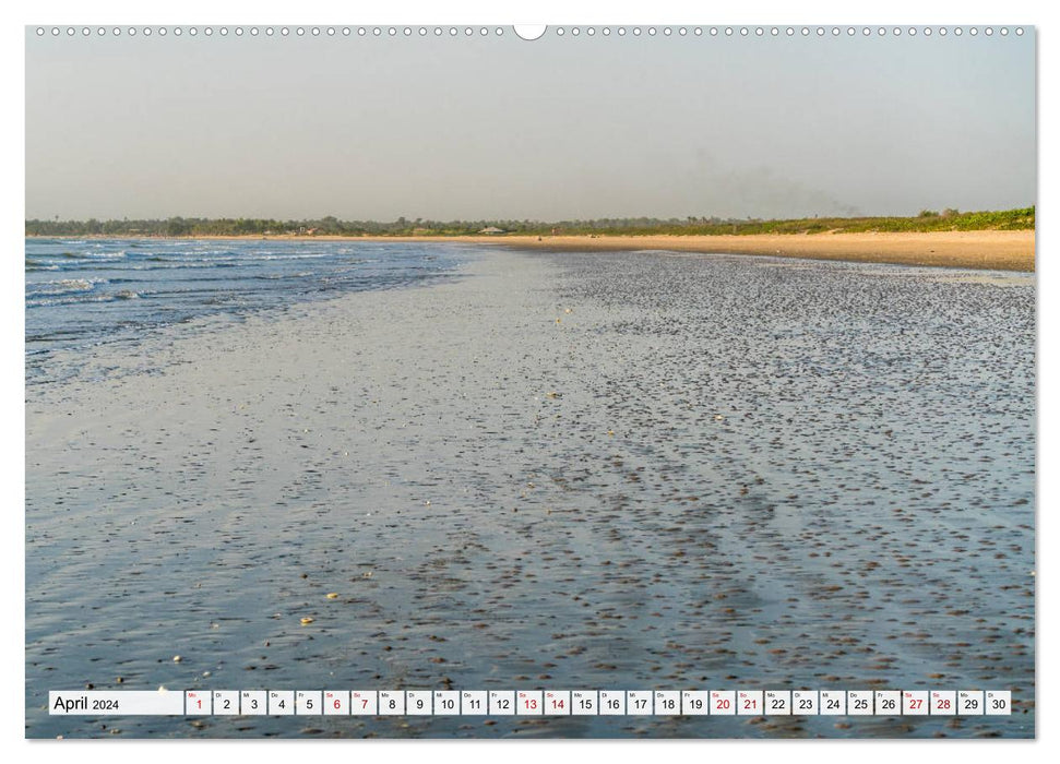 Plages de rêve en Gambie (Calendrier mural CALVENDO Premium 2024) 