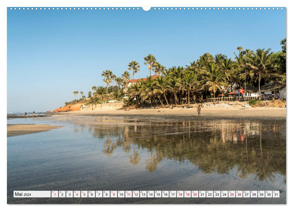 Plages de rêve en Gambie (Calendrier mural CALVENDO Premium 2024) 