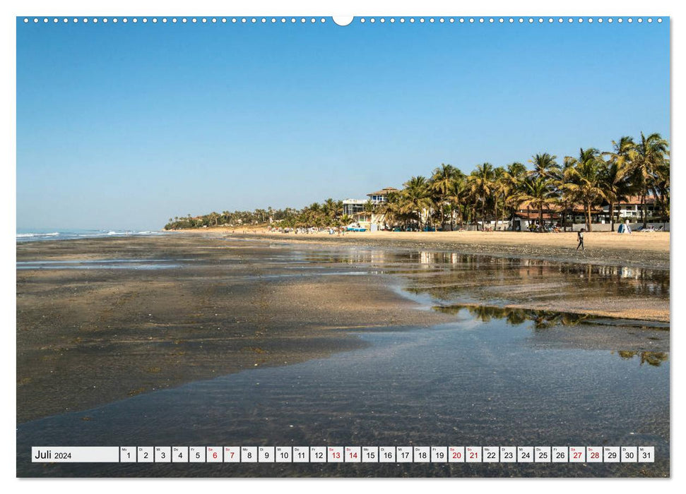 Plages de rêve en Gambie (Calendrier mural CALVENDO Premium 2024) 