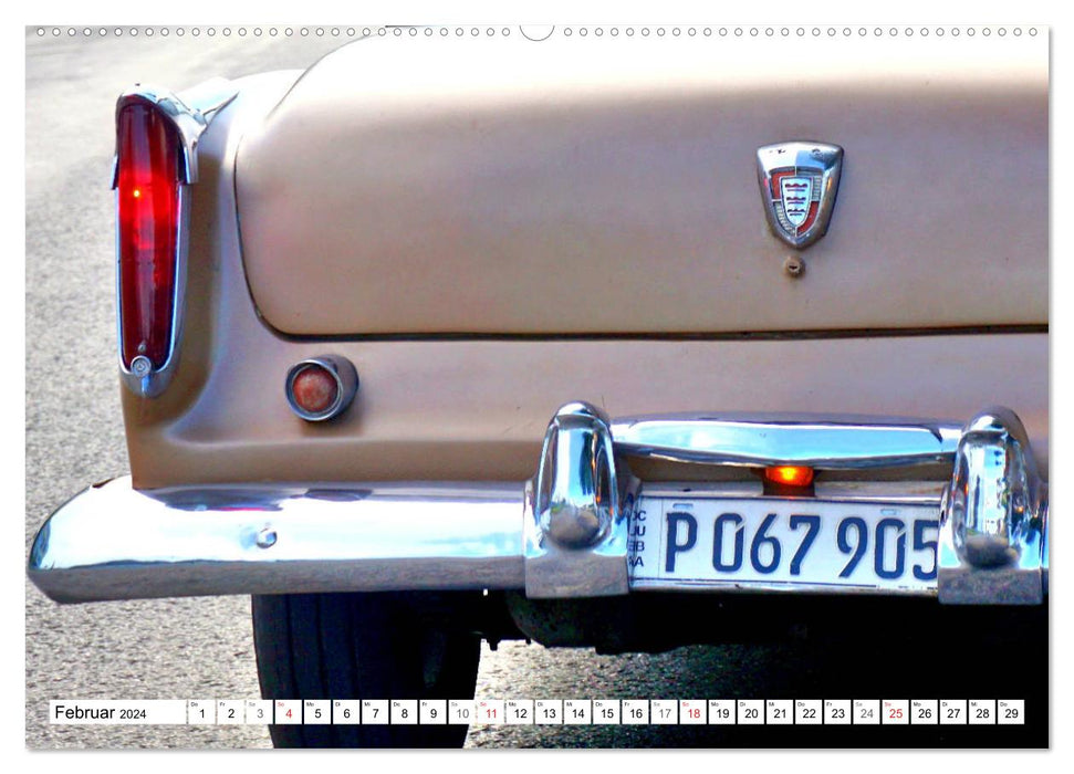 Chrysler dans un regard prospectif - Voiture classique américaine vintage '55 (calendrier mural CALVENDO 2024) 