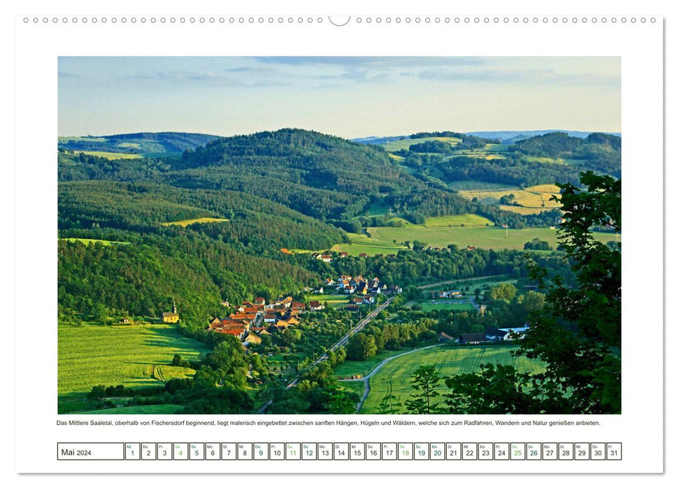 Das Mittlere Saaletal in Thüringen (CALVENDO Wandkalender 2024)