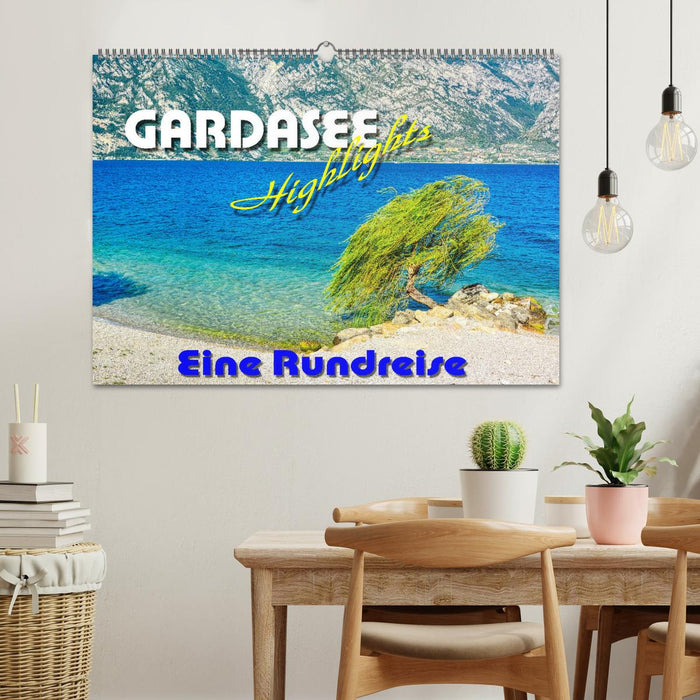 Gardaseehighlights - Eine Rundreise (CALVENDO Wandkalender 2024)