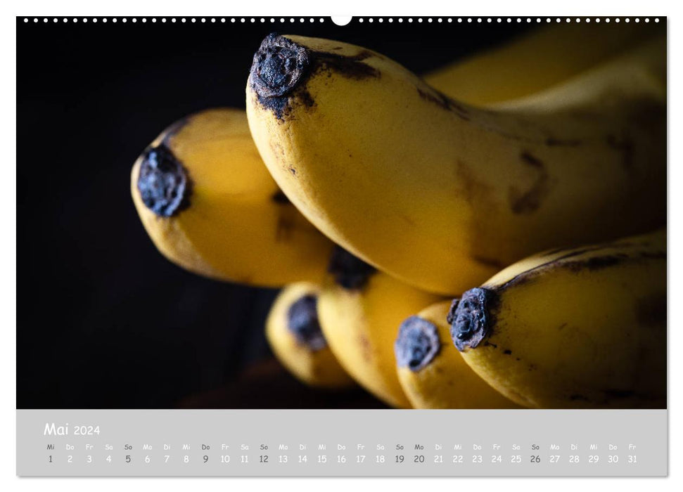 minimalist FOOD art Obst und Gemüse (CALVENDO Wandkalender 2024)