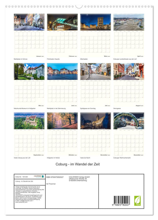 Coburg - im Wandel der Zeit (CALVENDO Premium Wandkalender 2024)